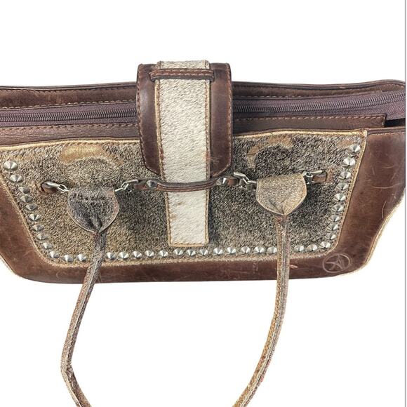 Animal Exotic Brand Handbag, Leather, Cowhide, Lux, Western, Cowgirl, Festival - Picture 1 of 10